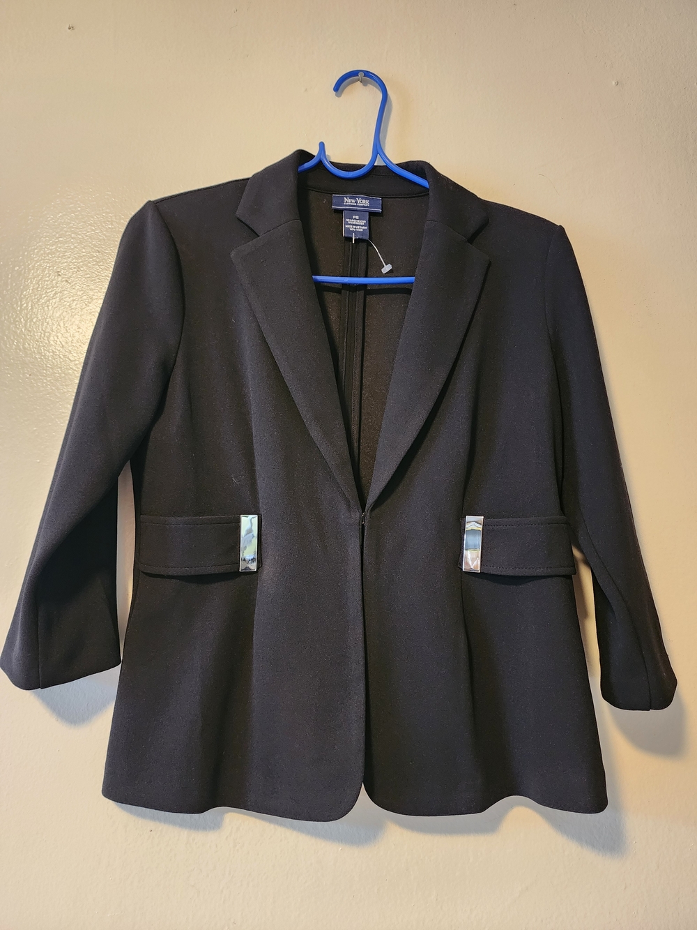 New York & Company Black Structured Blazer Jacket